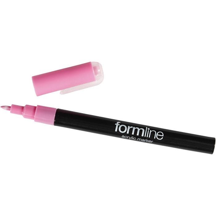 formline akryltusj, 0,7 mm, pink, 1 stk.