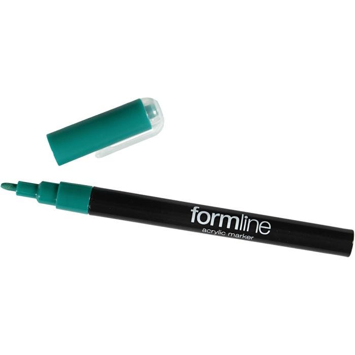 formline akryltusj, 0,9-1,3 mm, grønn, 1 stk.
