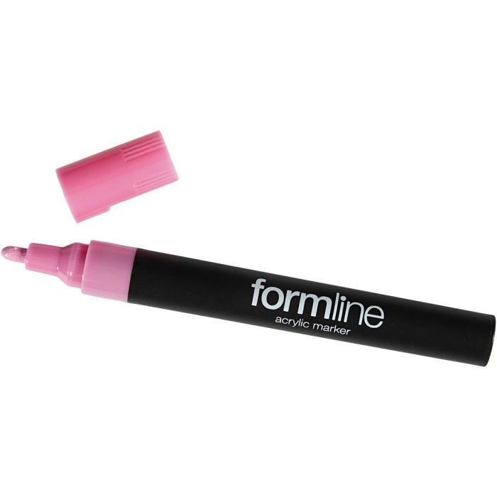 formline akryltusj, 2.5 mm, pink, 1 stk.