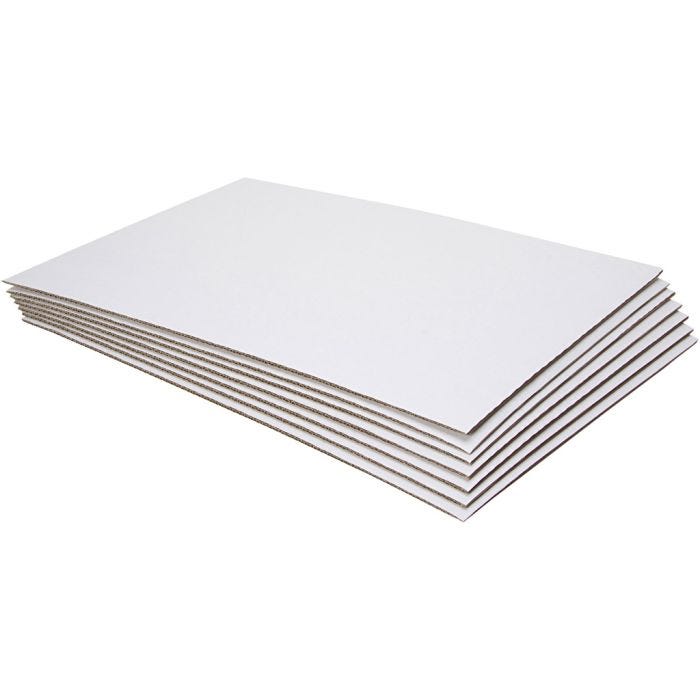 Malerplater av papp, str. 42x60x0,7 cm, 10 stk./ 1 pk.
