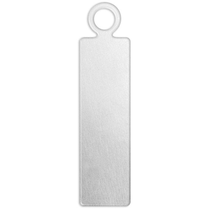 Tag, Rektangel, str. 20x5 mm, hullstr. 1,9 mm, tykkelse 1,3 mm, aluminium, 20 stk./ 1 pk.