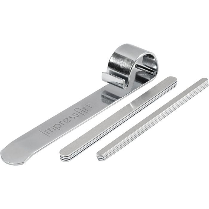 Bøyeverktøy og metallbånd til armbånd, 15 cm, 6-106 mm, aluminium, 1 sett