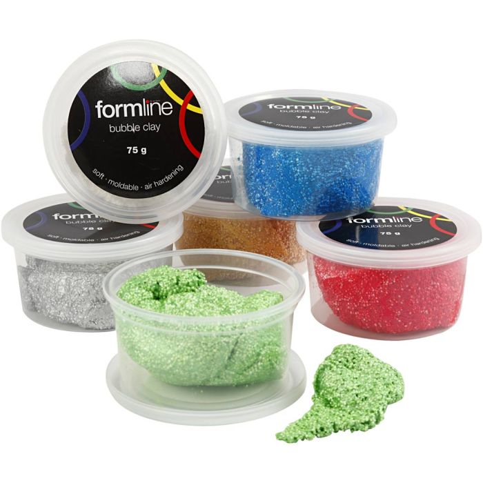 Formline Bobleleire, metallisk, 450 g, 6x75 g/ 1 pk.