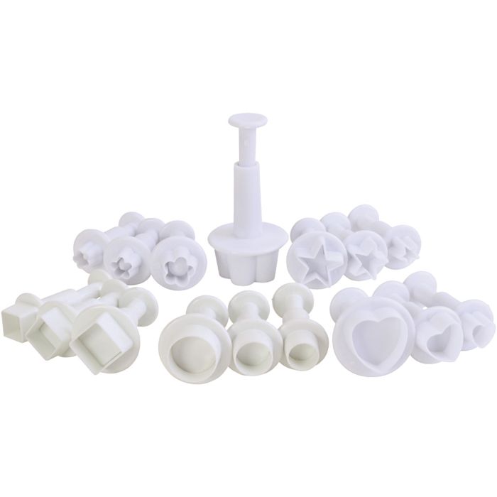 Stempelformer i sett, str. 7-23 mm, 16 ass./ 1 pk.