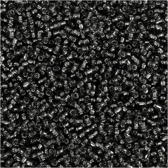 Rocaillesperler, dia. 1,7 mm, str. 15/0, hullstr. 0,5-0,8 mm, grågrønn, 500 g/ 1 pose