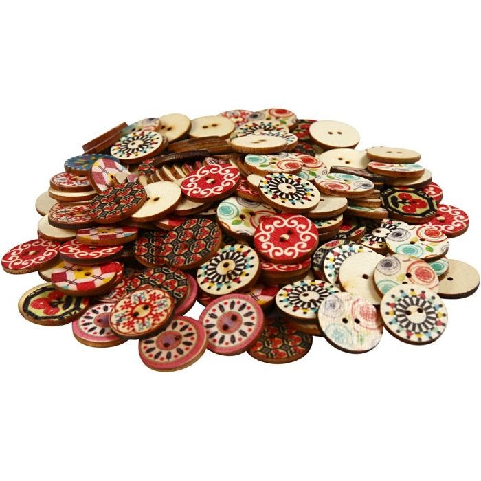 Treknapper, dia. 20 mm, 180 stk./ 1 pk.