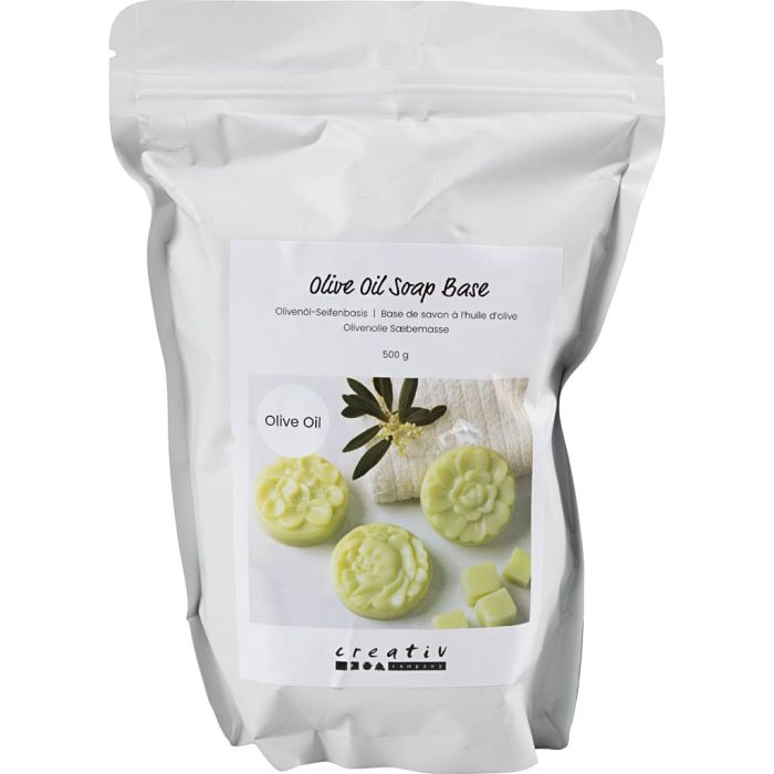 Såpebase med olivenolje, Granulater, 500 g/ 1 pk.