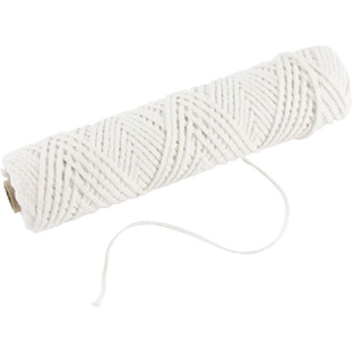 Veke, Passer til dyppede lys (dia. 30 mm) og formstøpte lys (dia. 80-100 mm) , B: 2 mm, 100 g, 50 m/ 1 rl.