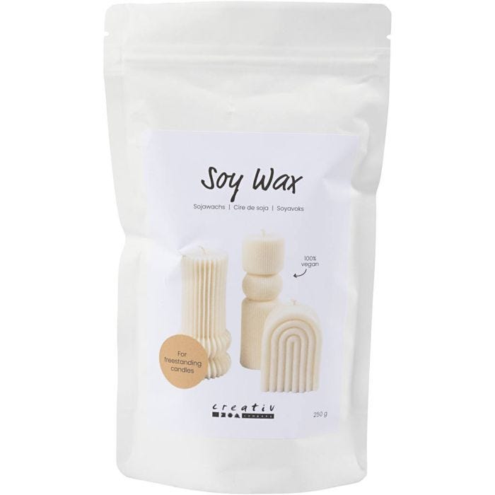 Soyavoks, Til frittstående stearinlys, creme, 250 g/ 1 pk.
