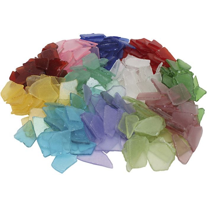 Glassmosaikk, 3 kg/ 1 pk.