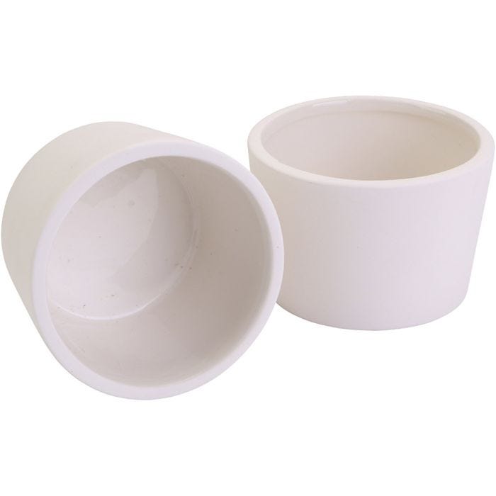Keramikkskåler, H: 6 cm, dia. 9 cm, 12 stk./ 1 pk.