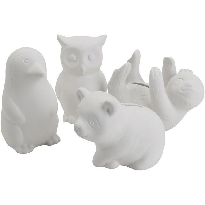 Sparefigurer, Dyr, str. 8,5-11 cm, Innhold kan variere , 4x6 stk./ 1 pk.