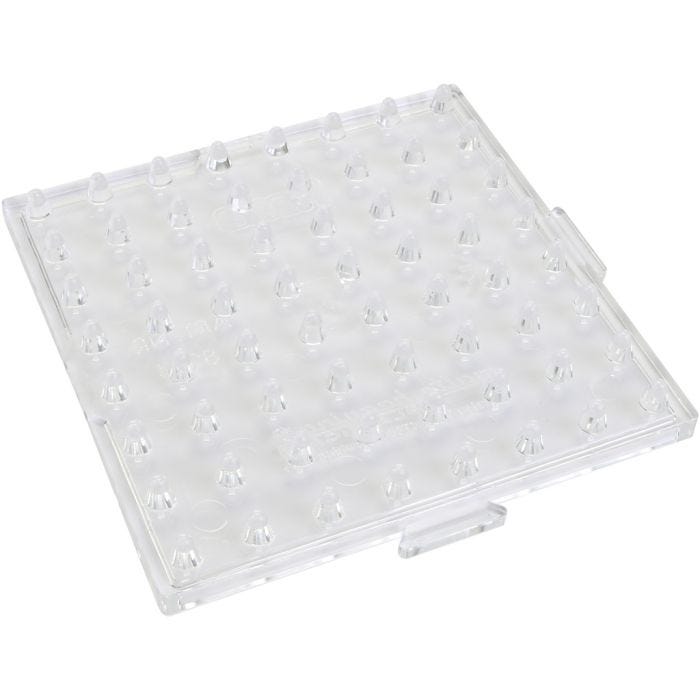 Perleplater til maxi rørperler, str. 8x8 cm, JUMBO, 10 stk./ 1 pk.