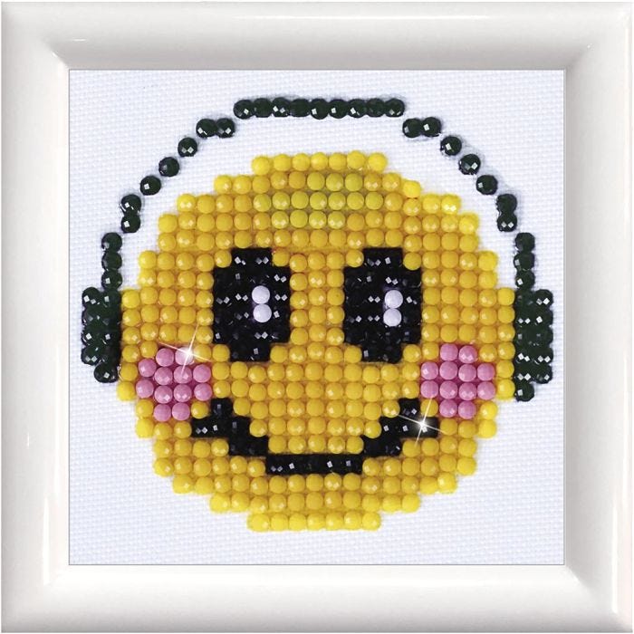 Diamant Dotz, smiley, 7,6x7,6 cm, 1 pk.