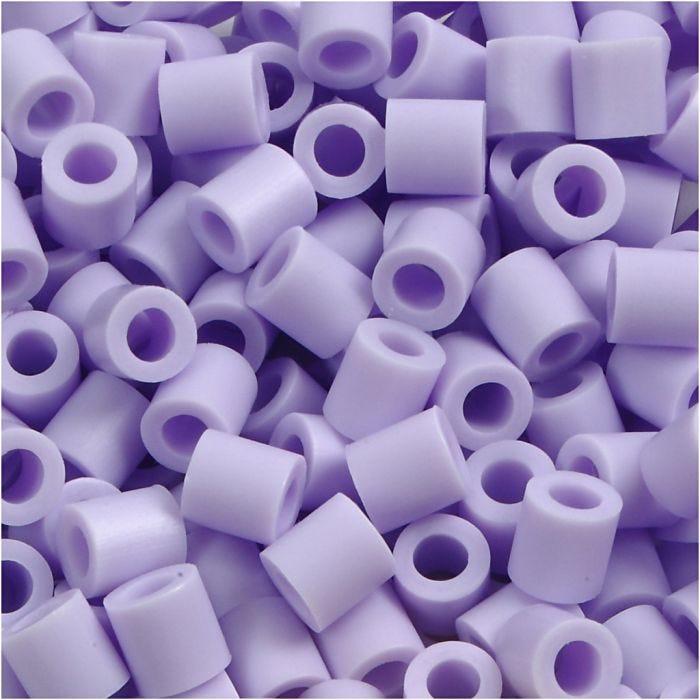 Rørperler, str. 5x5 mm, hullstr. 2,5 mm, medium, lilac (32245), 1100 stk./ 1 pk.