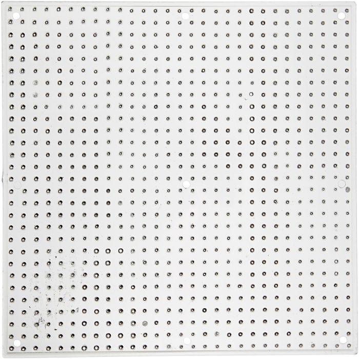 Perleplate, stor firkant, str. 14,5x14,5 cm, medium, 10 stk./ 1 pk.