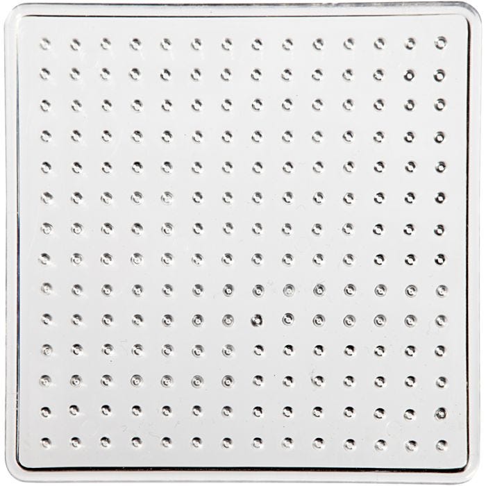 Perleplate, liten kvadrat, str. 7x7 cm, medium, 10 stk./ 1 pk.