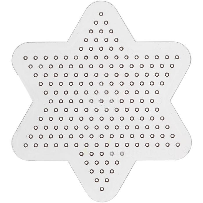Perleplate, liten stjerne, dia. 10 cm, medium, 10 stk./ 1 pk.