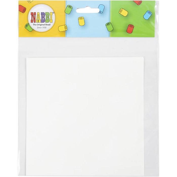Strykeark, str. 16x16 cm, klar, transparent, 8 ark/ 1 pk.