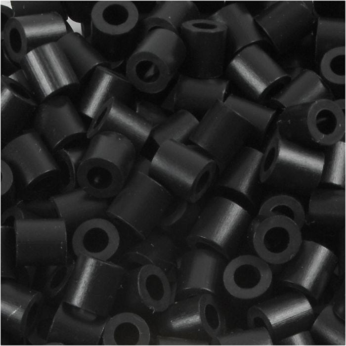 PhotoPearls, str. 5x5 mm, hullstr. 2,5 mm, medium, black (1), 6000 stk./ 1 pk.