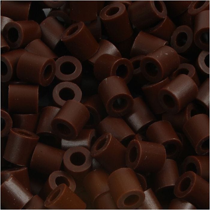 PhotoPearls, str. 5x5 mm, hullstr. 2,5 mm, medium, brun (3), 1100 stk./ 1 pk.