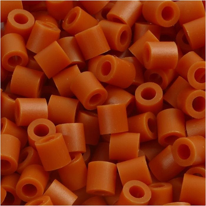 PhotoPearls, str. 5x5 mm, hullstr. 2,5 mm, medium, rødbrun (5), 1100 stk./ 1 pk.