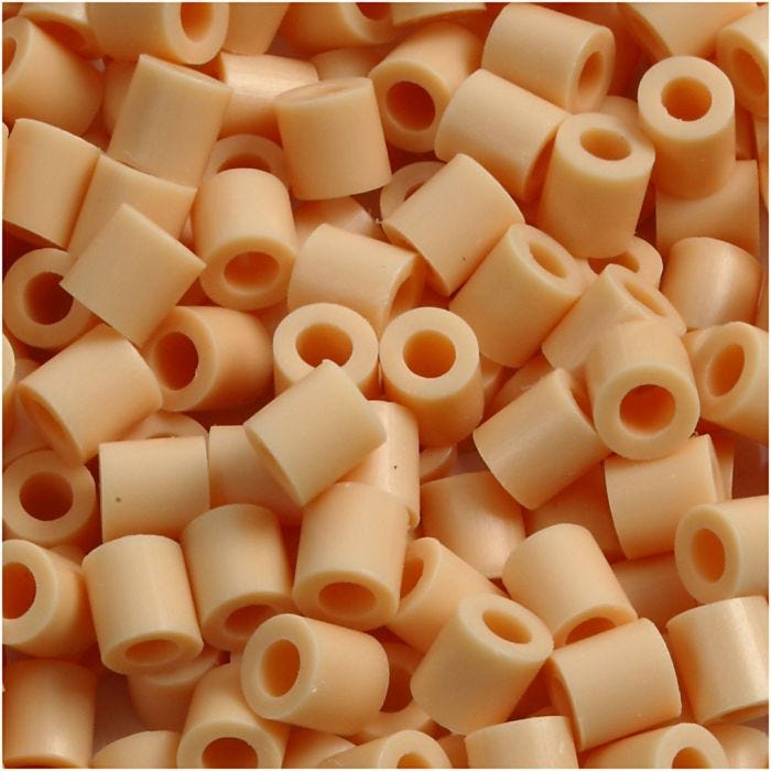 PhotoPearls, str. 5x5 mm, hullstr. 2,5 mm, medium, lys pulver (7), 6000 stk./ 1 pk.