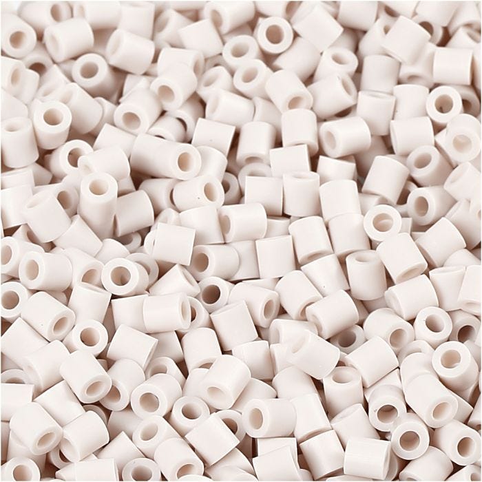 PhotoPearls, str. 5x5 mm, hullstr. 2,5 mm, medium, lys grå (10), 6000 stk./ 1 pk.