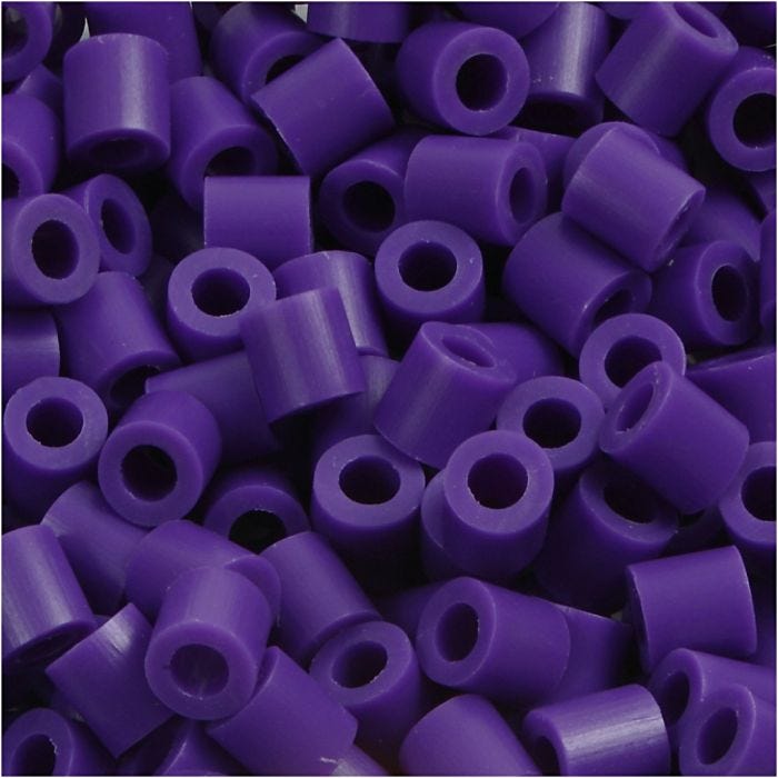PhotoPearls, str. 5x5 mm, hullstr. 2,5 mm, medium, mørk lilla (11), 6000 stk./ 1 pk.