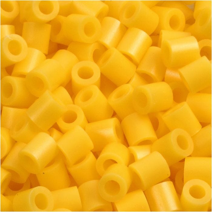 PhotoPearls, str. 5x5 mm, hullstr. 2,5 mm, medium, gul (14), 6000 stk./ 1 pk.