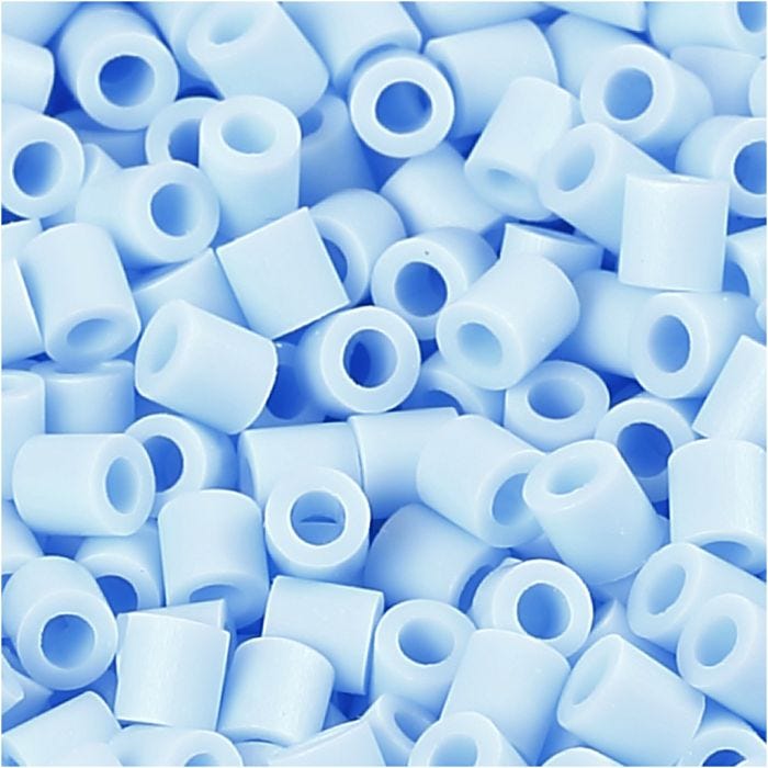 PhotoPearls, str. 5x5 mm, hullstr. 2,5 mm, medium, lys blå (28), 6000 stk./ 1 pk.