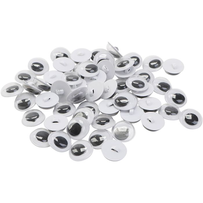 Rulleøyne, til påsying, str. 10 mm, 50 par, 100 stk./ 1 pose