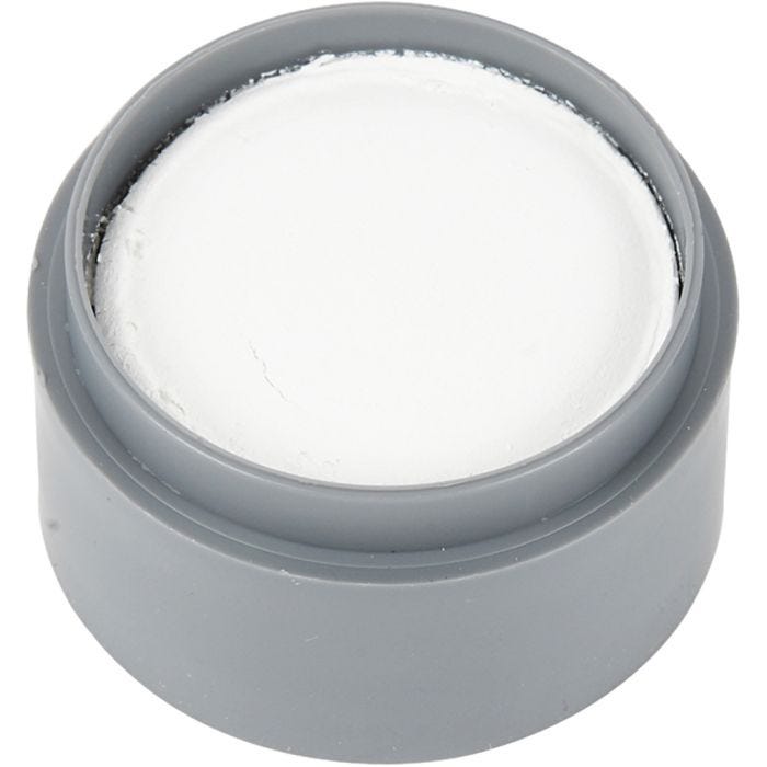Grimas Ansiktsmaling, hvit, 15 ml/ 1 boks