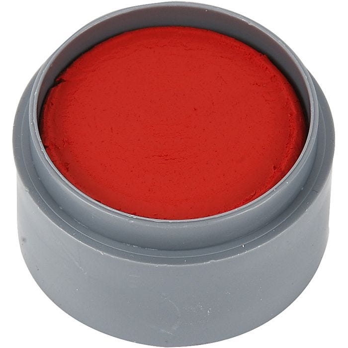 Grimas Ansiktsmaling, klar rød, 15 ml/ 1 boks