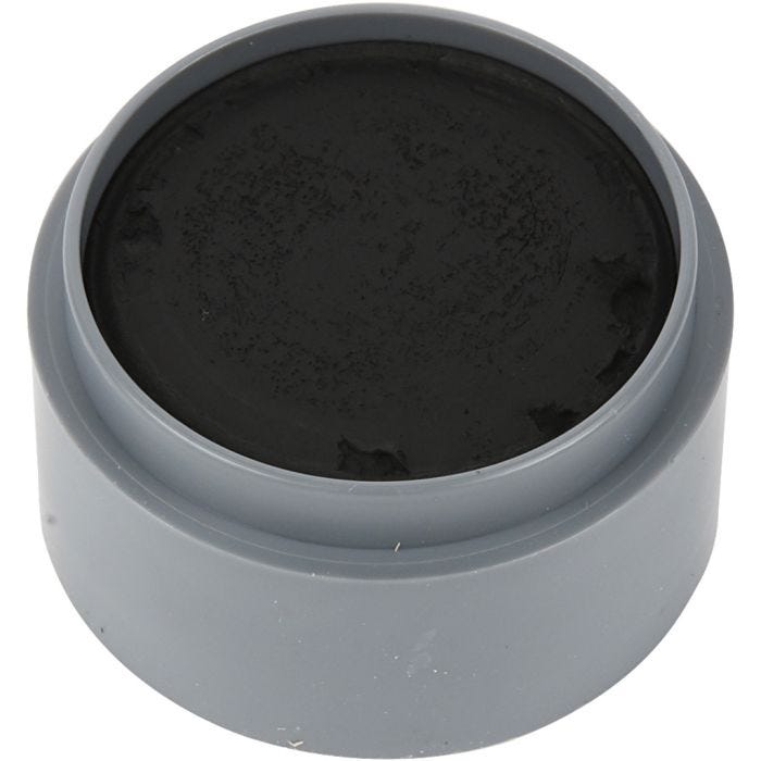 Grimas Ansiktsmaling, svart, 15 ml/ 1 boks