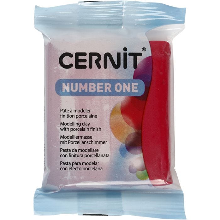Cernit, karminrød (420), 56g/ 1 pk.