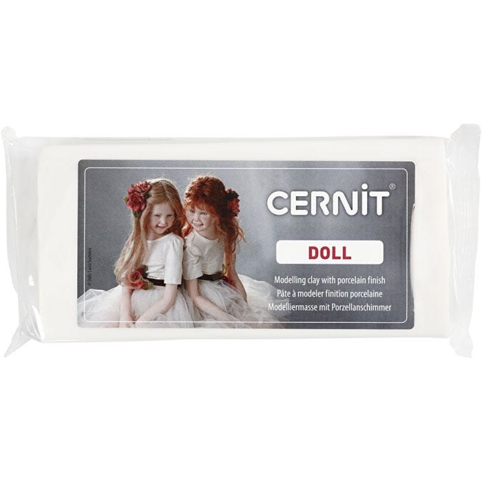 Cernit, hvit, 500 g/ 1 pk.
