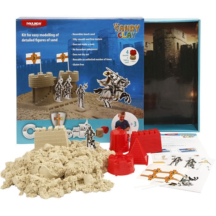Sandy Clay® , ridderborg, natur, 1 sett
