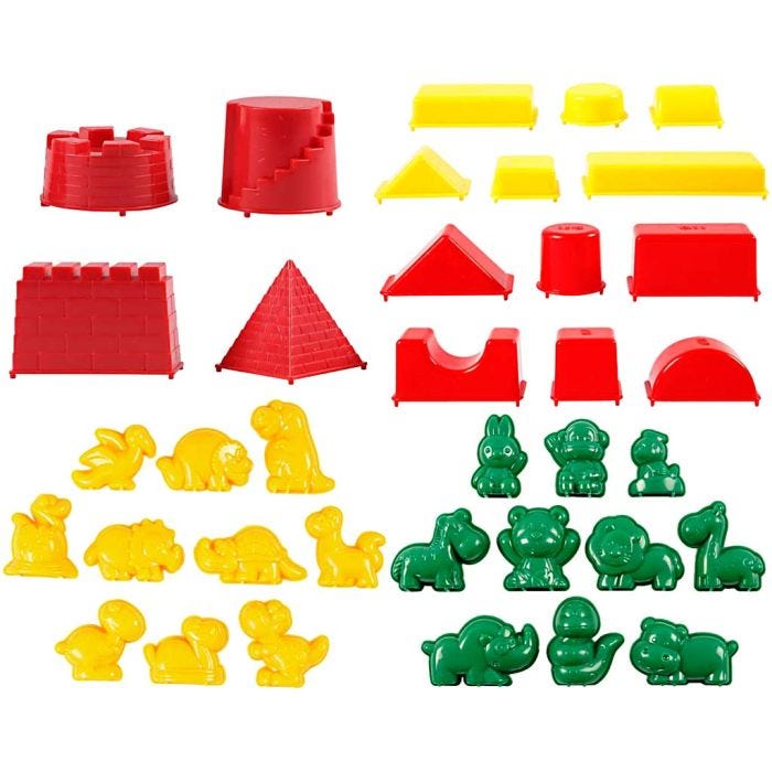 Sandformer, str. 3,5-9,5 cm, 36 stk./ 1 pk.