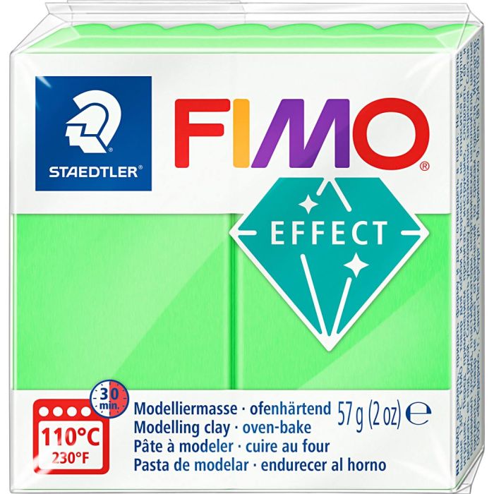 FIMO® Effect , neon grønn, 57 g/ 1 pk.