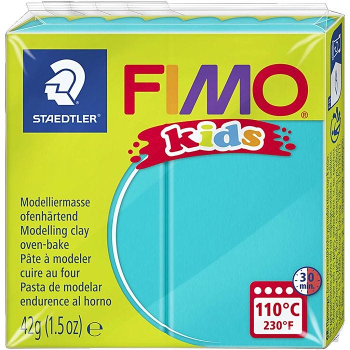 FIMO® Kids Leire, turkis, 42 g/ 1 pk.