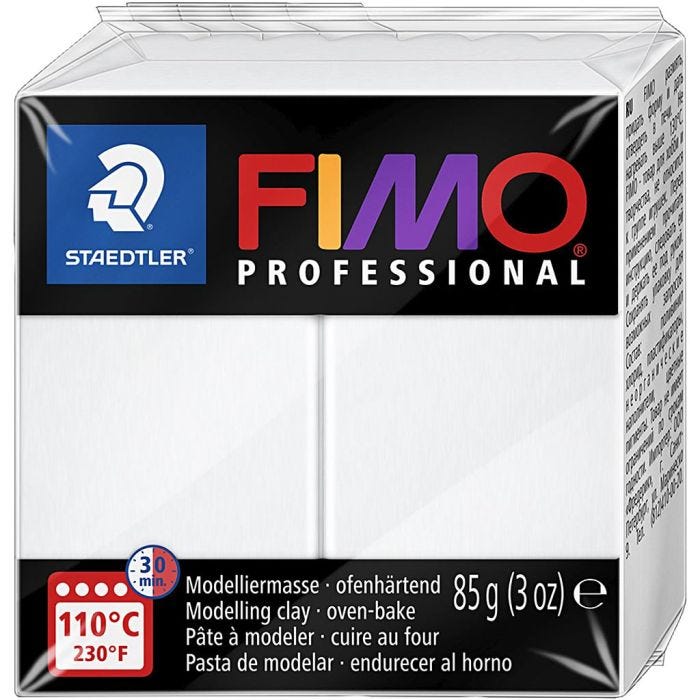 FIMO® Professional, hvit, 85 g/ 1 pk.