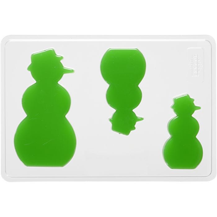 Støpeform, snømann, 6+8+10 cm, 9 mm, 14,9x22 cm, 1 stk.