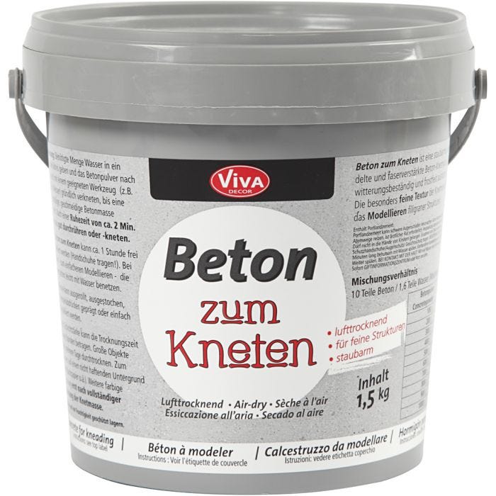 Betong til modellering, grå, 1500 g/ 1 pk.