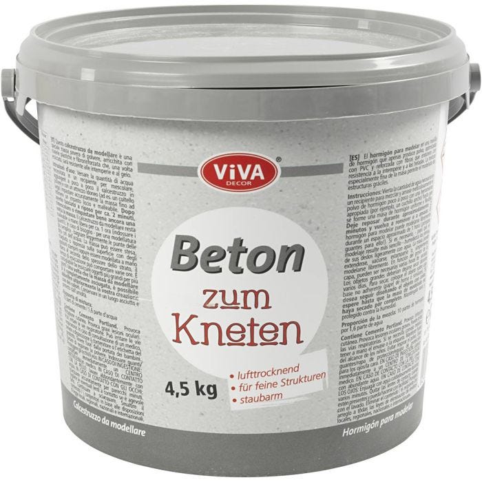 Betong til modellering, grå, 4500 g/ 1 pk.