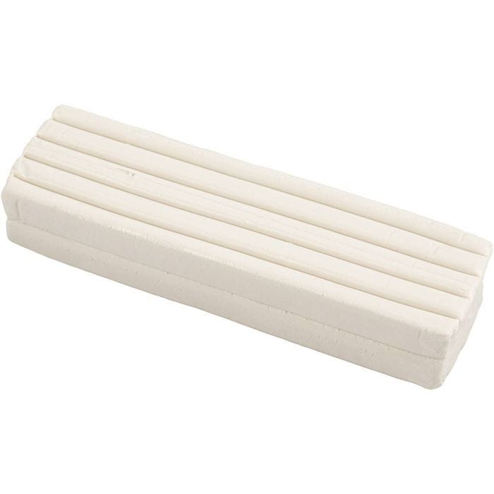 Modellervoks, str. 13x6x4 cm, hvit, 500 g/ 1 pk.