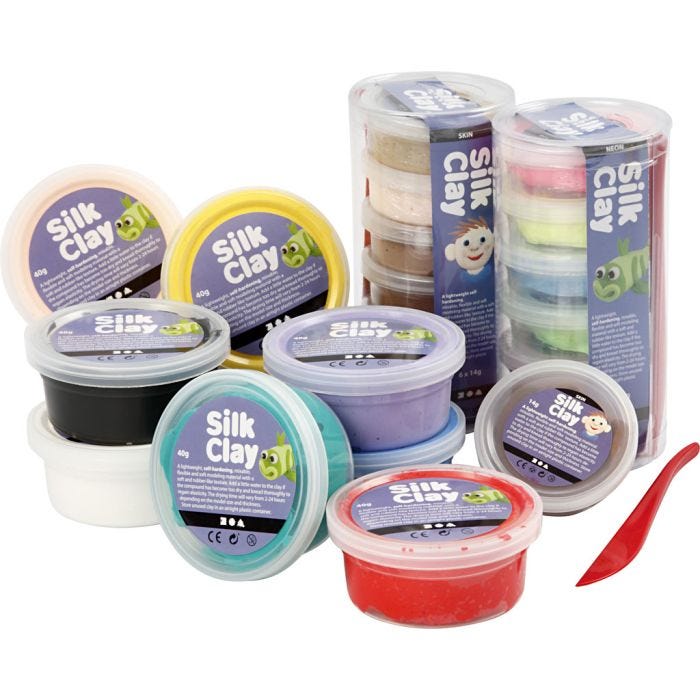 Silk Clay®, ass. farger, 22 boks/ 1 pk.