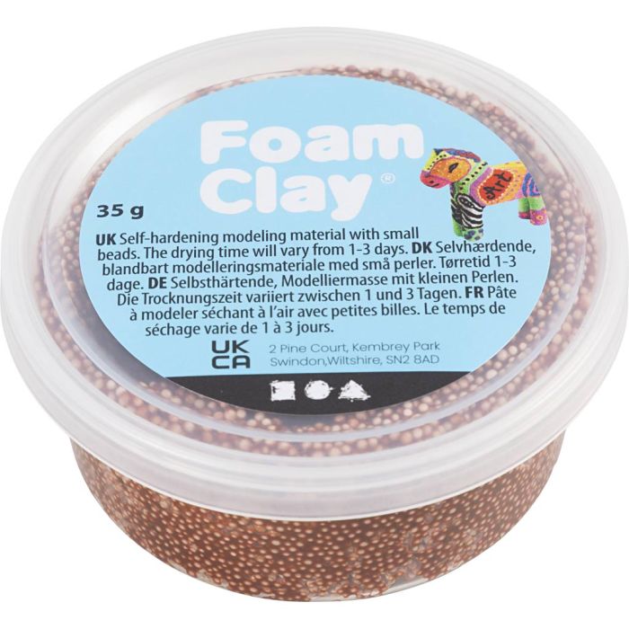 Foam Clay® , brun, 35 g/ 1 boks