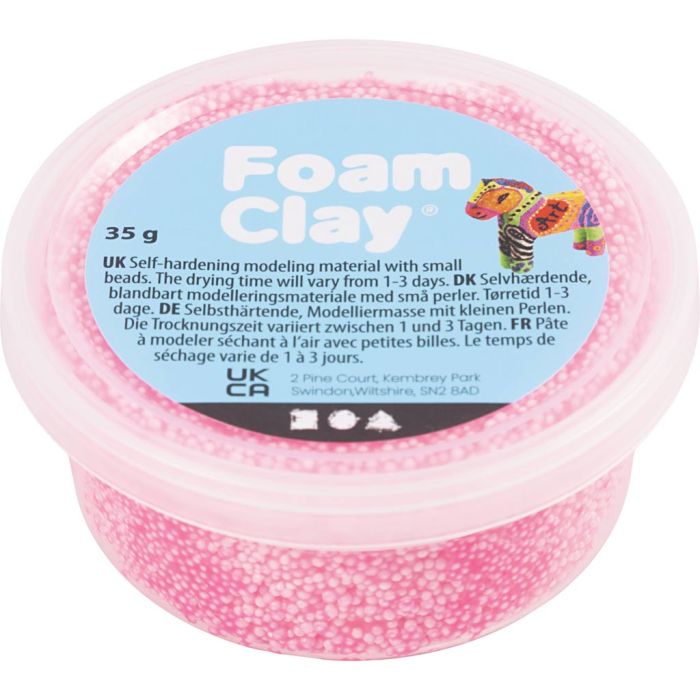 Foam Clay® , pink, 35 g/ 1 boks
