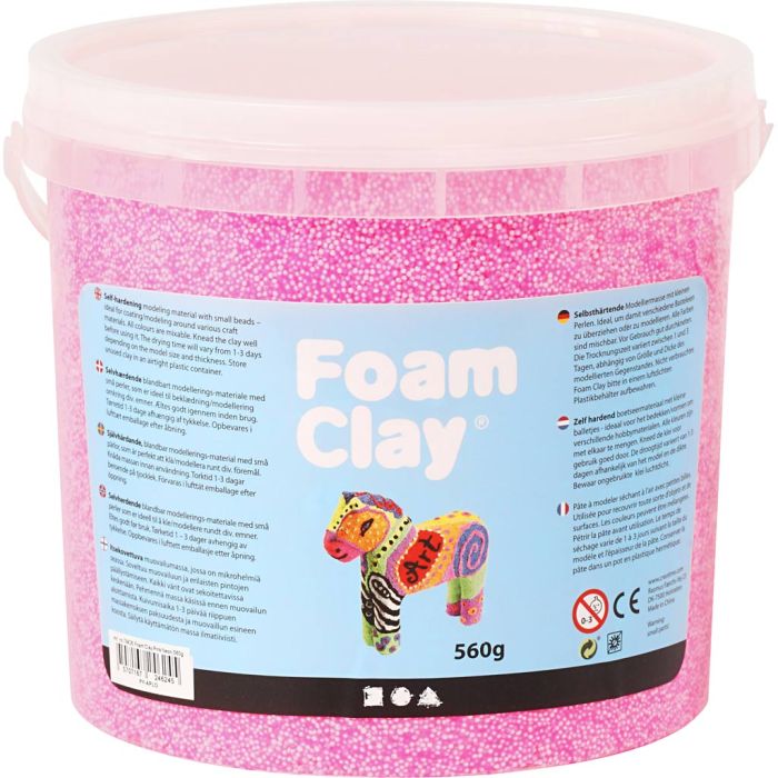 Foam Clay® , pink, 560 g/ 1 spann
